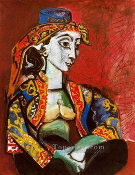  jacque - Jacqueline en costume turc 1955 Cubism